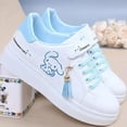 thumbnail image 5 of Sanrio Kuromi Cinnamoroll Kawaii Zapatos para niños Niña en forma de corazón Lindo Anime My Melody Zapatos deportivos Suela suave Antideslizante Niño, 5 of 5