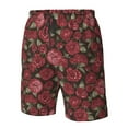 thumbnail image 5 of Naloa Rose Flowers Men's Beach Shorts, Surfing shorts, Swim trunks, Quick Dry Swim Trunks for Surfing Beach Fun - 3X-Large, 5 of 9