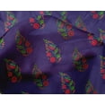 thumbnail image 4 of oneOone Silk Tabby Fabric Leaves & Floral Block Print Fabric BTY 42 Inch Wide, 4 of 4