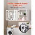 thumbnail image 2 of VEVOR Laundry Room Wall Cabinet 2-Tier Kitchen Cupboard with 4 Doors Set of 2, 2 of 9