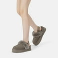 thumbnail image 2 of EVER AU Women Wagtail Removable Strap Platform Slippers - Brown, 2 of 11