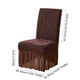thumbnail image 3 of Fundas de silla de hotel de jacquard con faldón - Fundas elásticas gruesas de una sola pieza para sillas de comedor, para el hogar, bodas y fiestas | Poliéster, antiarrugas, cobertura total, 3 of 6