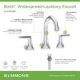 thumbnail image 4 of Symmons SLW5912PP Birch 1.0 GPM Widespread Bathroom Faucet - Chrome, 4 of 5