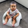 thumbnail image 3 of Bumbo Infant Baby Sit up Floor Seat LITE con asiento acolchado y correa de seguridad, edad de 6 a 12 meses, gris frío, 3 of 5