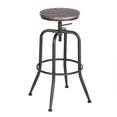 thumbnail image 3 of Topcobe Tabourets de Bar de Comptoir Lot de 2, Tabouret Rond Réglable en Bois et Métal, Meubles de Bar, Chaise de Tabouret Moderne, Marron, 3 of 4