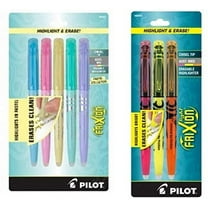 Pilot Frixion Light Pastel Highlighter with Erasable Ink, Chisel Tip, 5 pack (46543) 3 pack (46507)