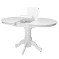thumbnail image 2 of CorLiving Dillon Oval Wood Pedestal Indoor Dining Table with Butterfly Leaf Extender, 2 of 8