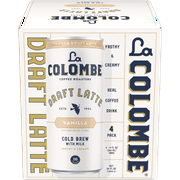 La Colombe Vanilla Draft Latte Cold Brew Coffee, 9 fl oz, 4 Pack Cans