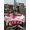 Deep Red, variant on Outdoor Tablecloth with Umbrella Hole and Zipper, Happy Valentine's Day Round Table Cloth 60 Inch Waterproof Tablecloth, Love Hearts Romantic Gray Wooden Picnic Table Cover for Patio Camping