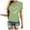 Green, variant on ASFGIMUJ Womens Valentine Day Love Print Tee Short Sleeve Tops Blouse T Shirt