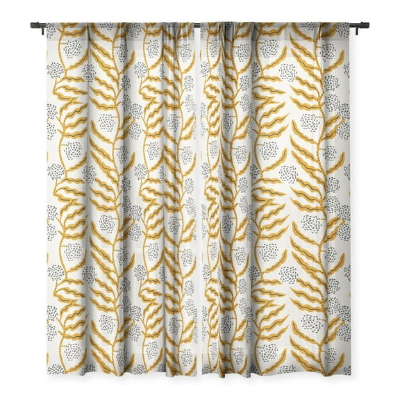 Society6 Holli Zollinger LA VILLE VINE Single Panel Sheer Window Curtain 50" x 84"