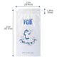 thumbnail image 2 of 10pcs Ice Bags With Durable Drawstring Closure Refillable Ice Storage Bags For Bbqs Camping Food Stalls 20 Lb., 2 of 5
