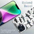 thumbnail image 2 of ONETECH Compatible with iPhone 14 Pro Case Cool Shark Printed Hammerhead Shark Billhead Shark Clear Case Soft  Shockproof Slim Case for Women Men, 2 of 5