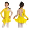 thumbnail image 7 of iiniim Big Girl's Rhinestone Ice Skating Dress Roller Skating Tutu Skirt Leotard Gymnastics Ballet Dance Dress, 7 of 7