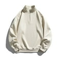 thumbnail image 1 of Gibobby Sudaderas sin gorro hombre Fruit of the Loom Sudadera y Sudaderas de Forro Polar(Beige,CH), 1 of 2