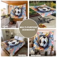 thumbnail image 6 of Sports Football, Minimalist Painted Art Tapestry for Bedroom Wall Hanging Tapestry, Ceiling Backdrop Tapestries Poster Blanket Wall Decor for Teens Room Living Room Dorm 39" x 59", 6 of 8