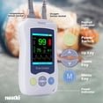 thumbnail image 5 of Oxímetro de pulso veterinario Neatki: oxímetro portátil para perros que mide la SpO2, la frecuencia cardíaca y la temperatura en gatos, perros y animales pequeños (blanco), 5 of 5