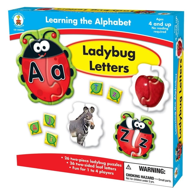 Puzzle con letras del alfabeto Carson Dellosa Lady Bug de 4 años o más