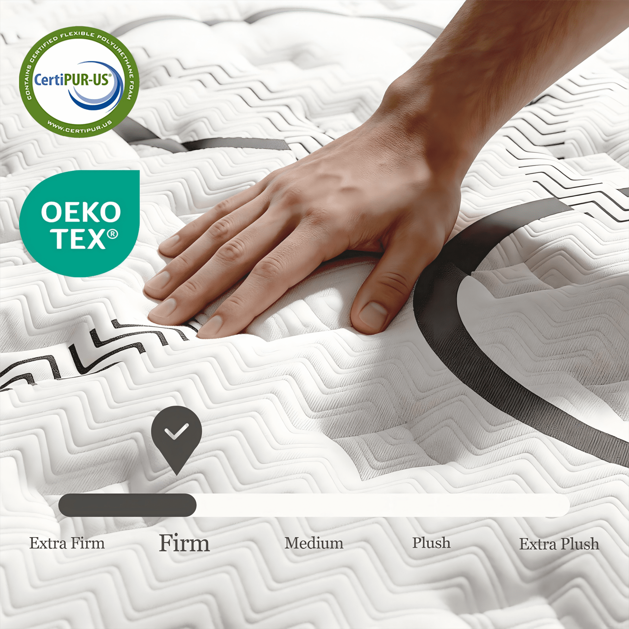 Dealnight 10 inch Twin Size Hybrid Mattress,Firm Cooling Gel Memory Foam Mattress with Individual Pocket Coils,Bed in a Box