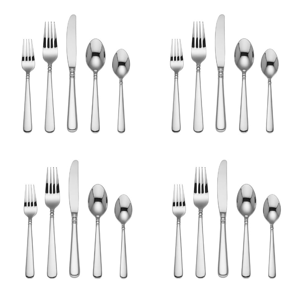 Lenox Pearl Platinum 18/10 Stainless Steel 20pc. Flatware Set (Service