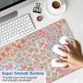 thumbnail image 4 of Long Mouse Pads for Desk,Pioneer Flower Floral Print Pattern Desk Mats on Top Of Desks, Desk Mouse Pad Extra Large with 3mm Non-Slip Base and Stitched Edge for Gaming,Office,Work,Home 31.5"x11.8", 4 of 6