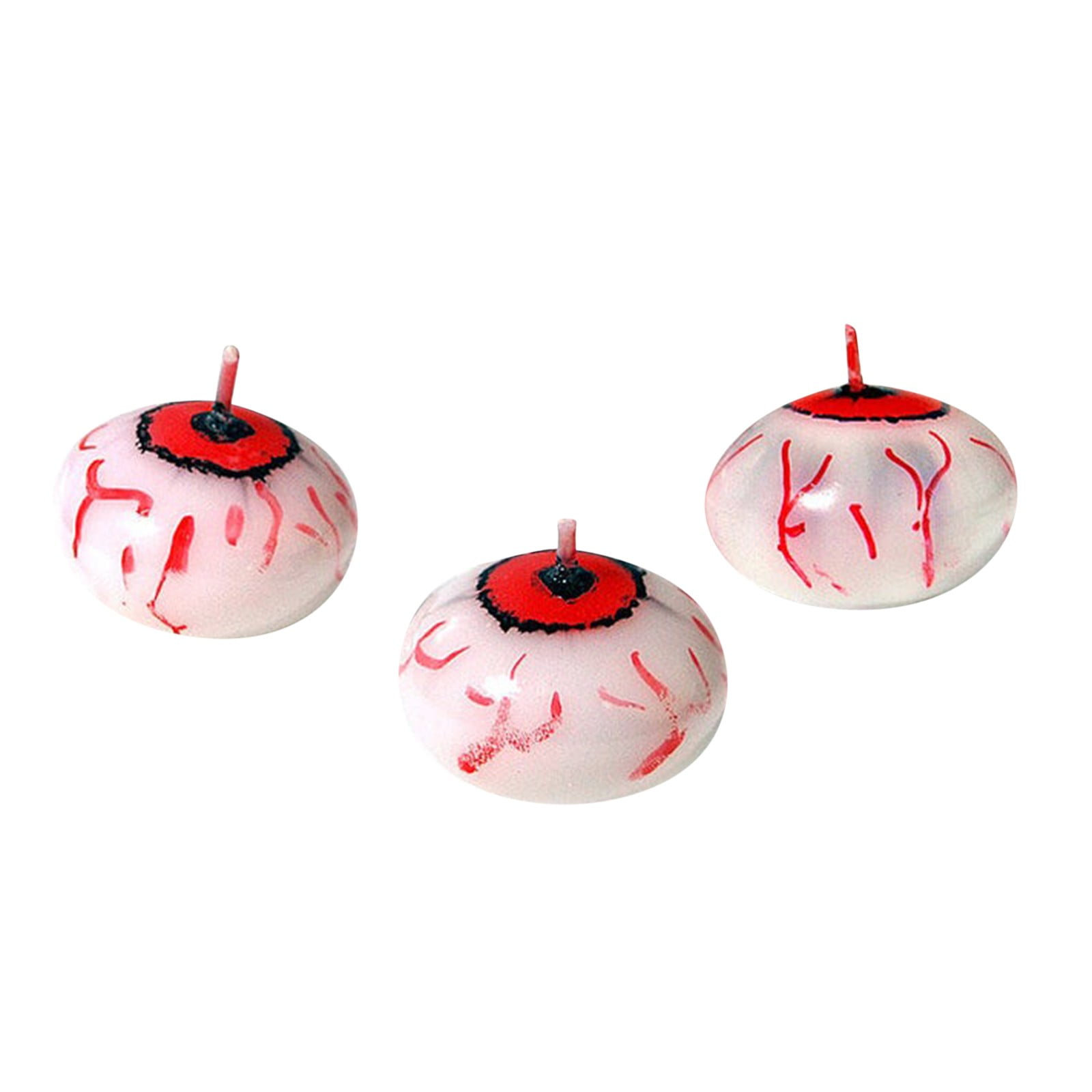 1PCS Halloween Horrible Decorations Soy Wax Candles Candle 1.7 Inch Eyeball Floating Halloween Candles Bambus Halloween Candle