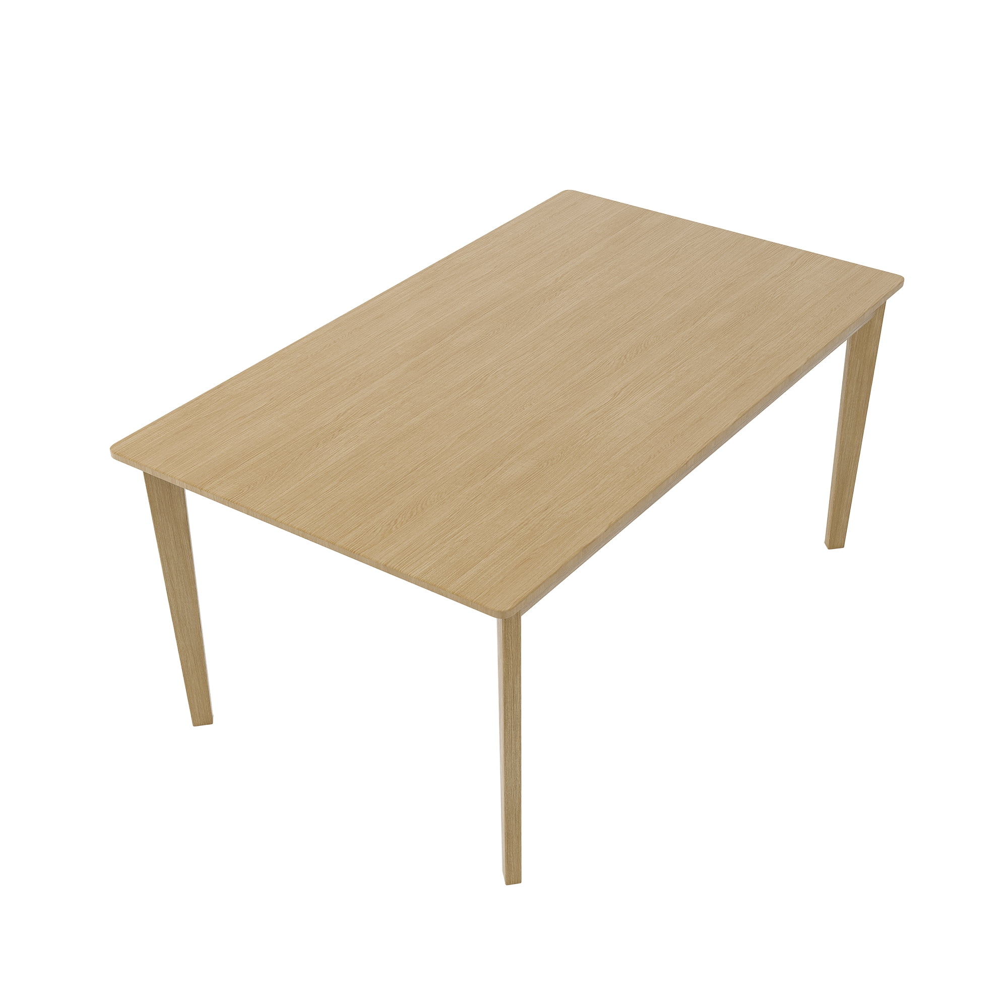 MOONMISS Solid Wood Multi-function Modern Rectangular Dining Table for Dining Room,Kitchen-Natural Wood