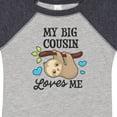 thumbnail image 4 of Inktastic My Big Cousin Loves Me with Sloth and Hearts Boys or Girls Baby Bodysuit, 4 of 5