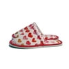 Chochili Women Heart Home Slippers White and Red Love Lightweight Silent Walk Size 7 to 8