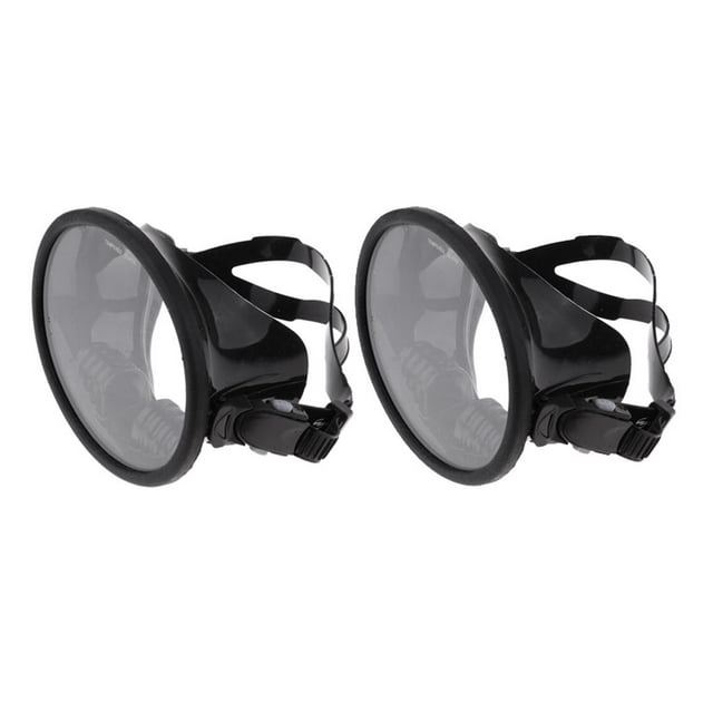 2Pack Anti-Fog Scuba Dive Full Face Mask Free Diving Goggles w/ Adjustable Strap