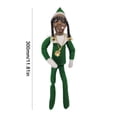 thumbnail image 4 of 11 81 Pulgadas Lindo Muñeco Elfo Navideño Figura Peluche Navideña Adorno Juguete (verde), 4 of 9