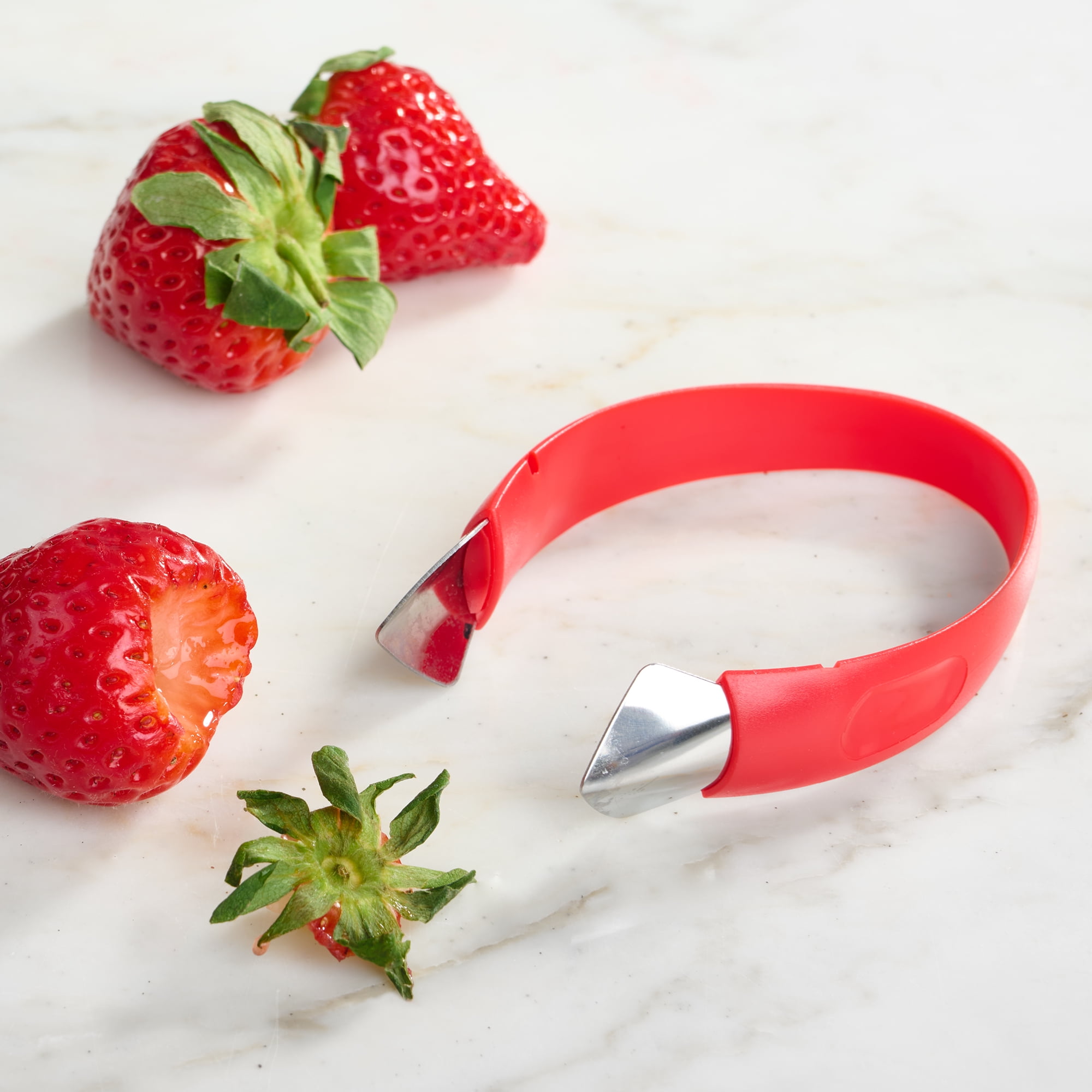 LIFVCNT 2Pack Strawberry Slicer, Fruit Cutter, Strawberry Huller Kit, DIY  Platter Fruit Plate Kitchen Gadgets Tool Veggie Slicer for Dessert Cups