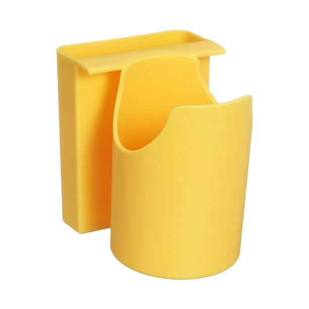 Soporte para taza y teléfono Uxcell para bolsa de playa, soporte 2 en 1 para botellas de agua, accesorios organizadores para bolsas de playa para tazas, café, bebidas, botellas, teléfonos, amarillo