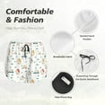 thumbnail image 4 of Bixox Women's Cartoon House pattern 2 in 1 Running Shorts - Lightweight Athletic Workout Gym Yoga Shorts Liner with Pockets - Small, 4 of 7