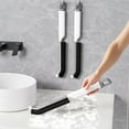 thumbnail image 6 of Long Handle Crevice Brush with Scraper, Bathroom Toilet Tile Grime Cleaning Tool, Household Window Door Track Deep Cleaner, Home Kitchen Organizational Solution for Stubborn Stain Removal, AESTIVO, 6 of 9