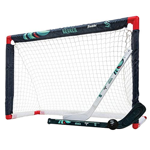 Set de minihockey Franklin Sports Seattle Kraken con portería