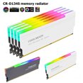 thumbnail image 2 of 5V-3PIN ARGB DDR Memory RAM Cooler Aura Sync Memory Cooling Vest with Thermal Silicone Pad for Desktop Computer PC Memory Grey, 2 of 6
