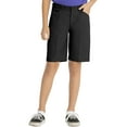 thumbnail image 4 of Real School Juniors' Flat Front Low Rise School Uniform Shorts, 4 of 5