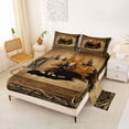 thumbnail image 2 of Erosebridal Bear Animal Full Size Sheets for Men, Western Rustic Bed Sheets, 4 Pieces, 2 of 5