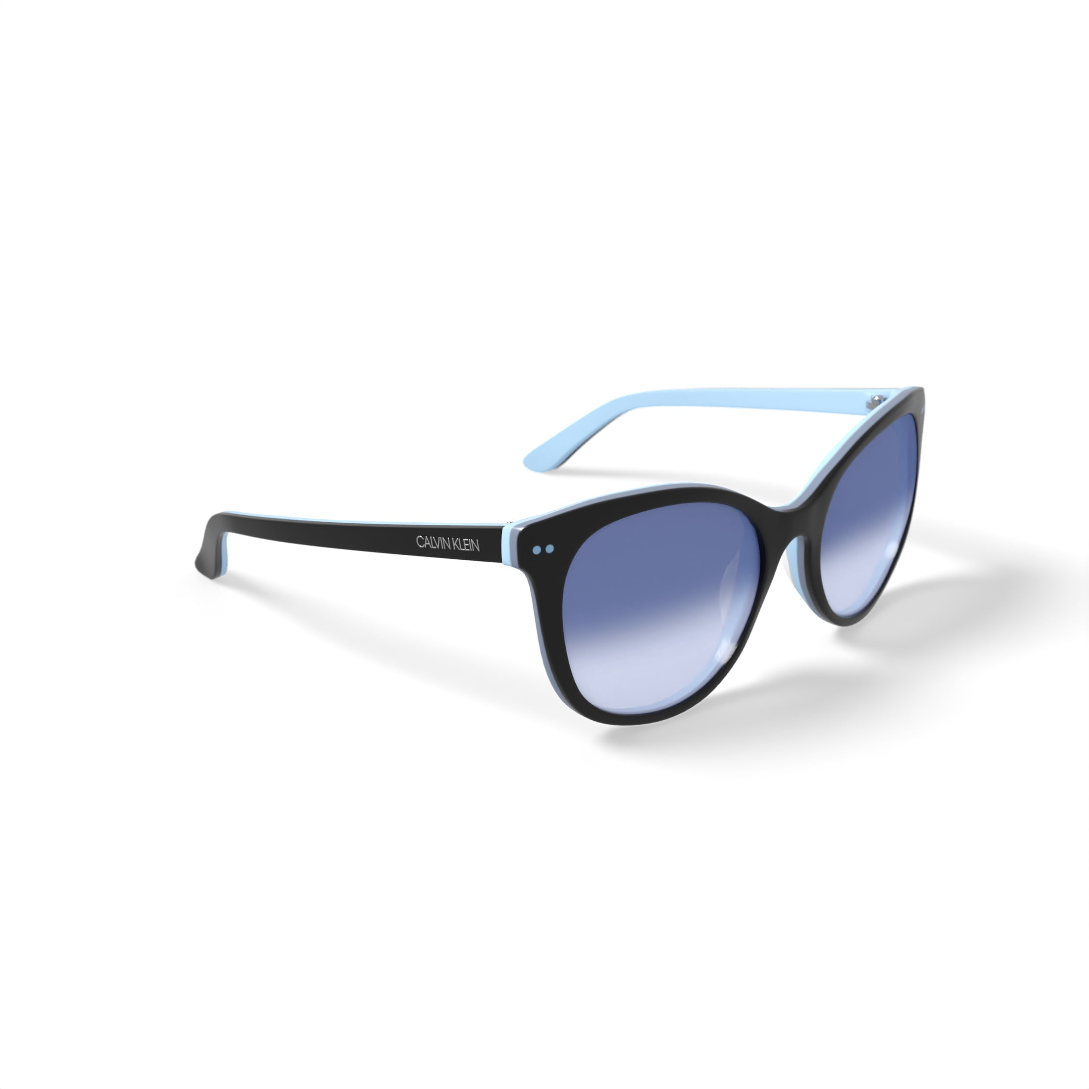 Calvin Klein Women's Rx'able Fashion Sunglasses, CK18509SG, Black, 55-18-135, with Case