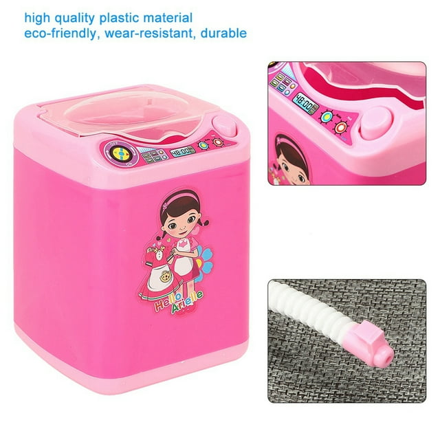 Mini Lavadora Juguete, Para Niños Juguete De Juguete De Juguete Eléctrico Juguete, Juguetes Para Jugar A La Casa Mini Lavadora De Dibujos Animados Para Niños Juega Para Niños