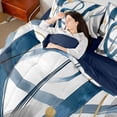 thumbnail image 4 of Homewish Geometric Stripes Lines 7-Piece Twin Bedding Sets for Female Men Teens,Retro Vintage Aesthetic Bedding Comforter Set,Minimalist Abstract Art Breathable Sheet Sets,Lightweight Room Decor, 4 of 8