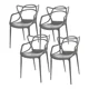 thumbnail image 1 of Set De 4 Sillas Comedor Nealtican Exterior Interior Pvc Gris EKE Life Home GC015, 1 of 6