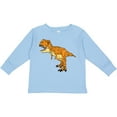 thumbnail image 3 of Inktastic Roaring T-rex Boys or Girls Long Sleeve Toddler T-Shirt, 3 of 5