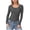 01-Dark Gray, variant on Women's Cream Textured Long Sleeve Turtleneck Top - Fitted Casual Basic Shirt for Daily & Office Wear Beige, M