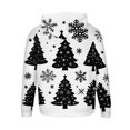 thumbnail image 5 of Sudadera con capucha para hombre, estilo casual, con cuello redondo, estampado, manga larga, blusa de poliéster, 5 of 5