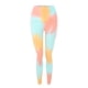 thumbnail image 1 of Gibobby Leggings de yoga para mujer Pantalones de yoga apretados para levantamiento de cadera con tinte de corbata y cintura alta con bolsillo desnu(Amarillo,M), 1 of 5