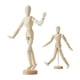 thumbnail image 1 of 2Pack,8 Inch & 12 Inch,Human Figure Puppet Model Wooden Male Mannequin Doll Decorative Stand for Sketching & Drawing, 1 of 5