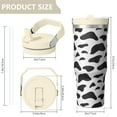 thumbnail image 4 of Leopard Print 30oz Handheld Travel Tumbler with Handle – Double Wall Stainless Steel Insulated Cup, Flip Straw Lid, Leak-Proof & BPA-Free for Hot and Cold Drinks – Durable Coffee & Juice Mug White, 4 of 6