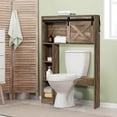 Costway Farmhouse Over the Toilet Freestanding Bathroom Storage